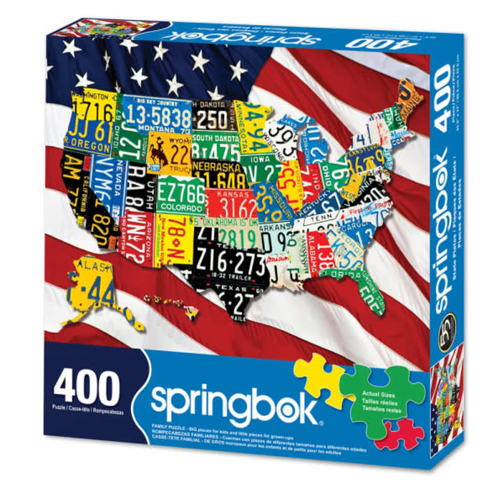 Springbok 3370516 State Plates 400 Piece Puzzle