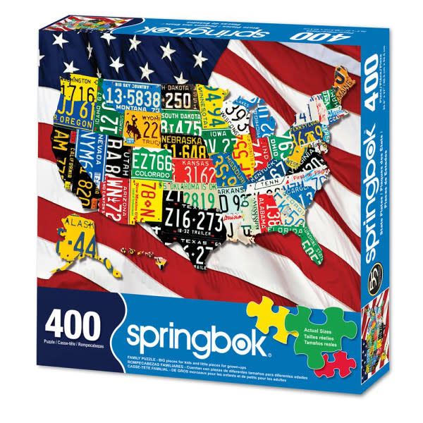 3370516 State Plates 400 Piece Puzzle