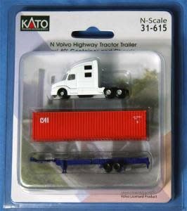31615 N Volvo Truck - White w/ 40? CAI Container & Chassis
