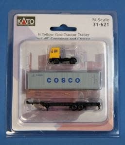 31621 N Yard Tractor - Yellow w/ 40? Cosco Container & Chassis