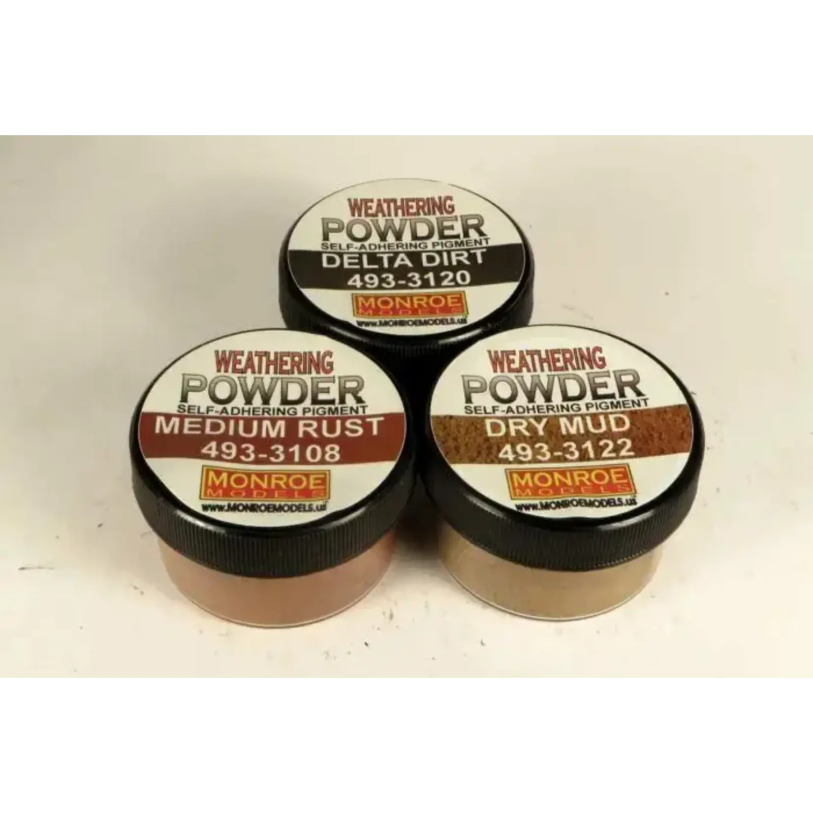 Monroe 4932914 Dirt & Rust Weathering Powder Set
