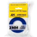 AK Interactive 9182 Blue Masking Tape for Curves - 2mm