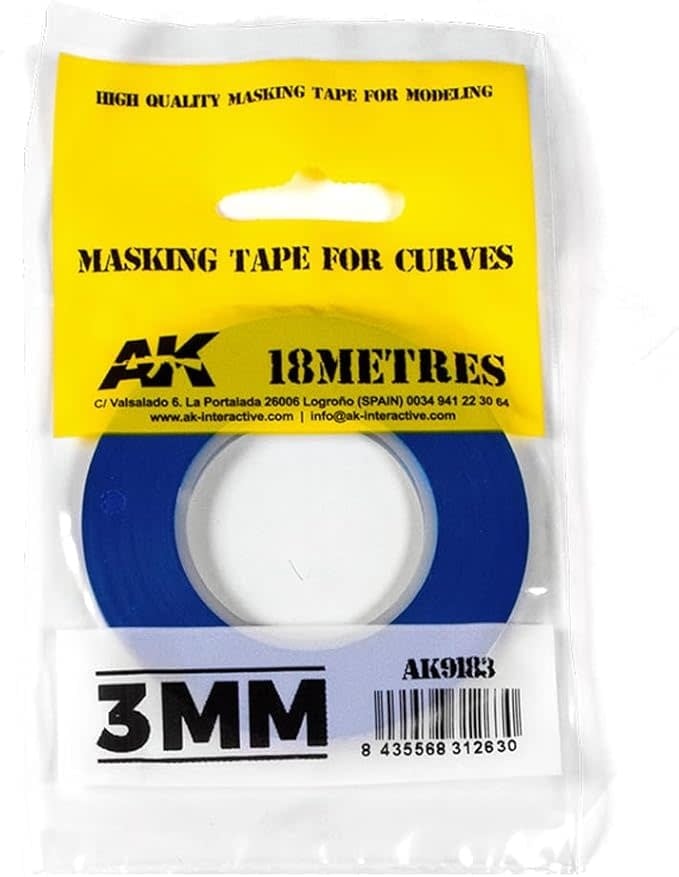 9183 Blue Masking Tape for Curves - 3mm