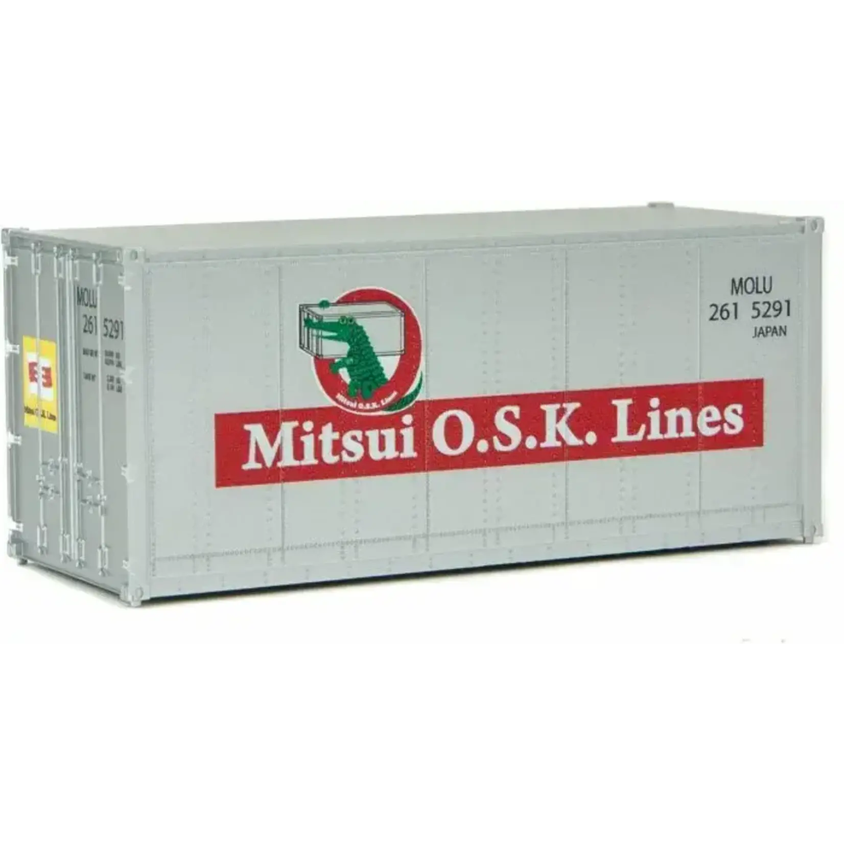 Walthers 9498657 HO 20' Smooth-Side Container - Mitsui OSK Lines
