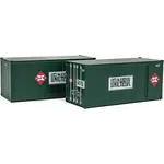 Walthers 9498680 HO 20' Smooth-Side Container - REA Set #1 - 2