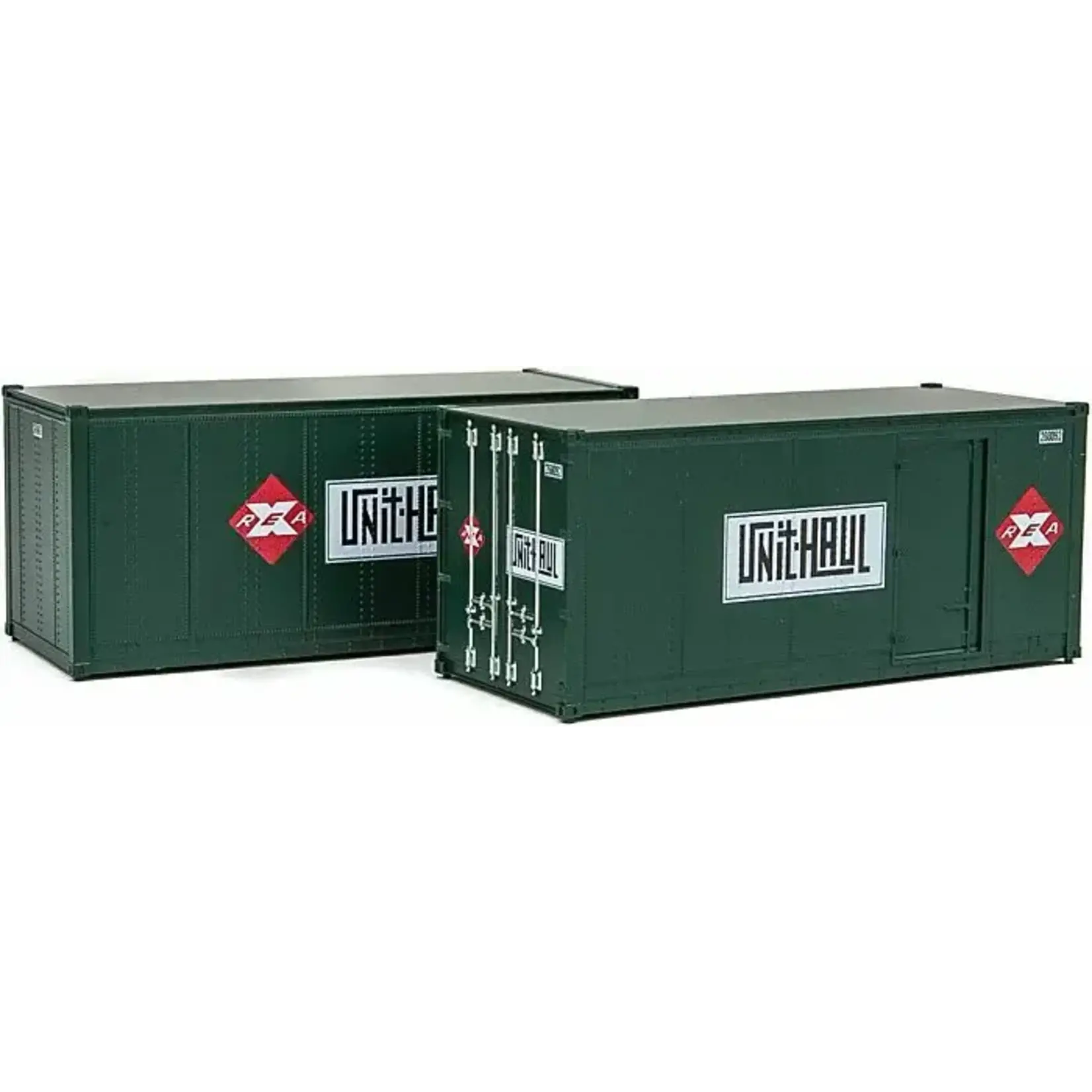 Walthers 9498680 HO 20' Smooth-Side Container - REA Set #1 - 2