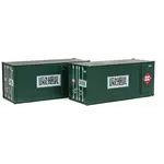 Walthers 9498681 HO 20' Smooth-Side Container - REA Set #2 - 2