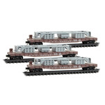 Micro Trains Line 98302267 N NYC Flat w/ SW9 Frame - 3 Pack