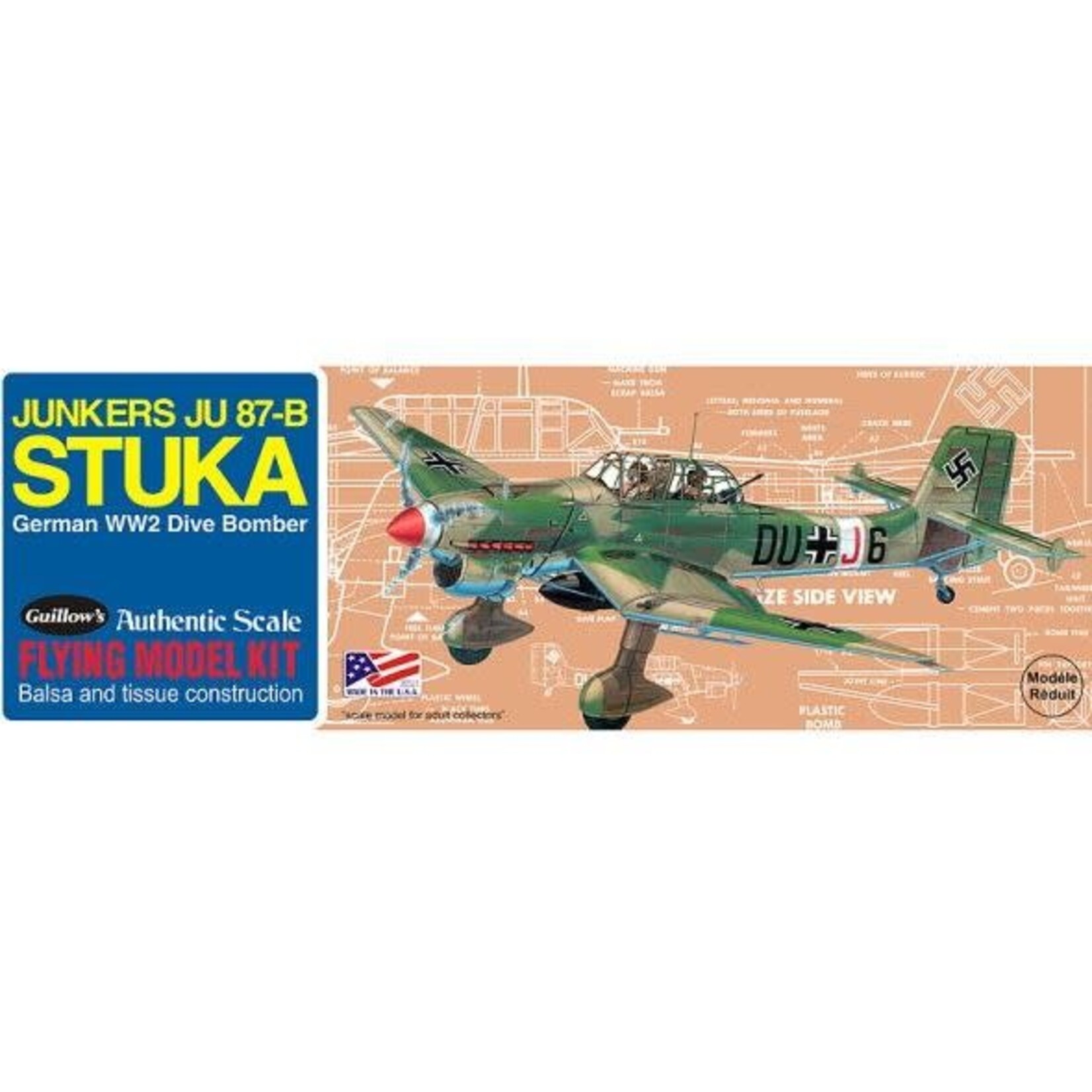Guillows 508 Junkers JU 87B Stuka 1/30