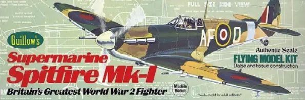 504 Supermarine Spitfire MK1 Kit - 16 1/2" Wingspan