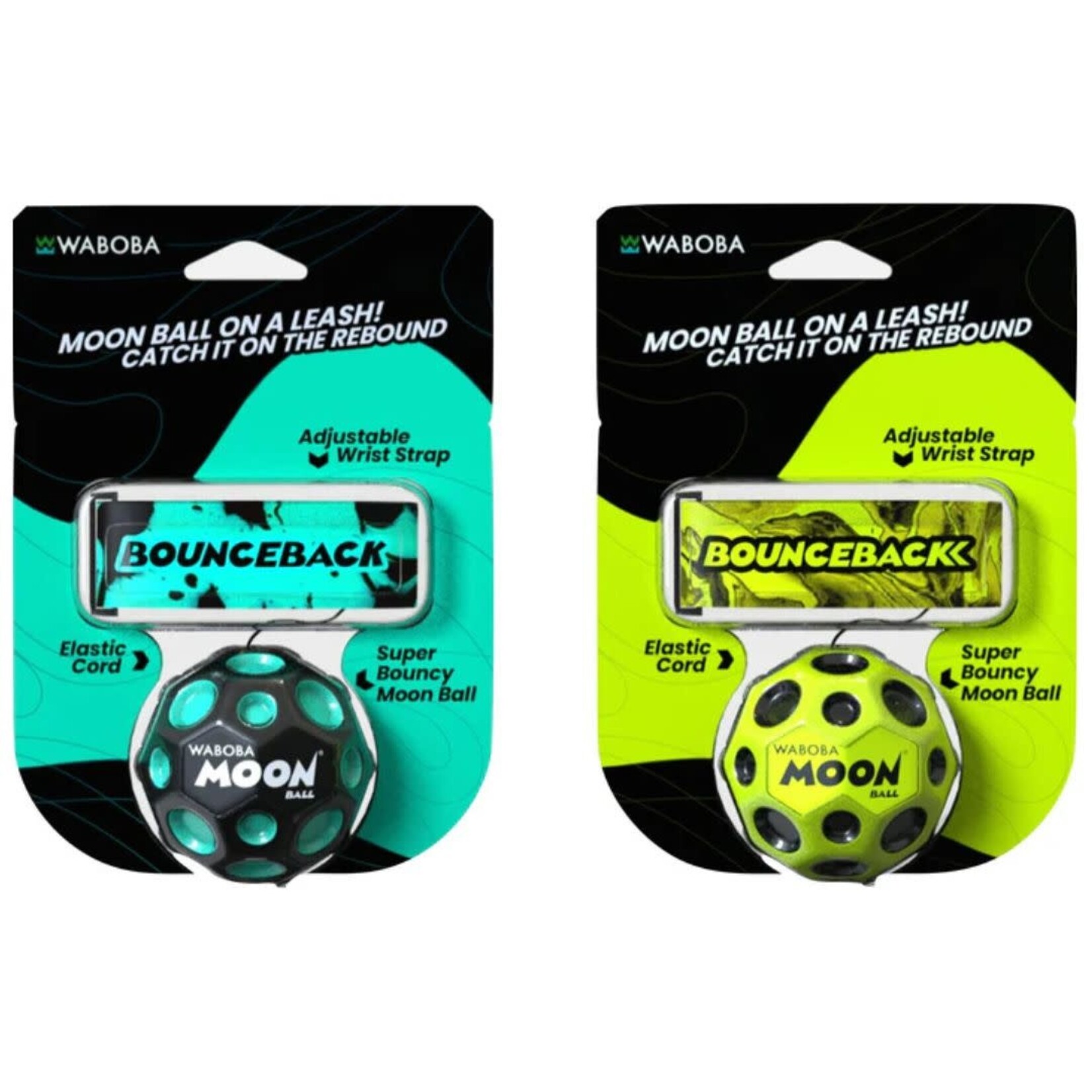 Waboba Bounceback Moon Ball on a Leash - 1 Assorted