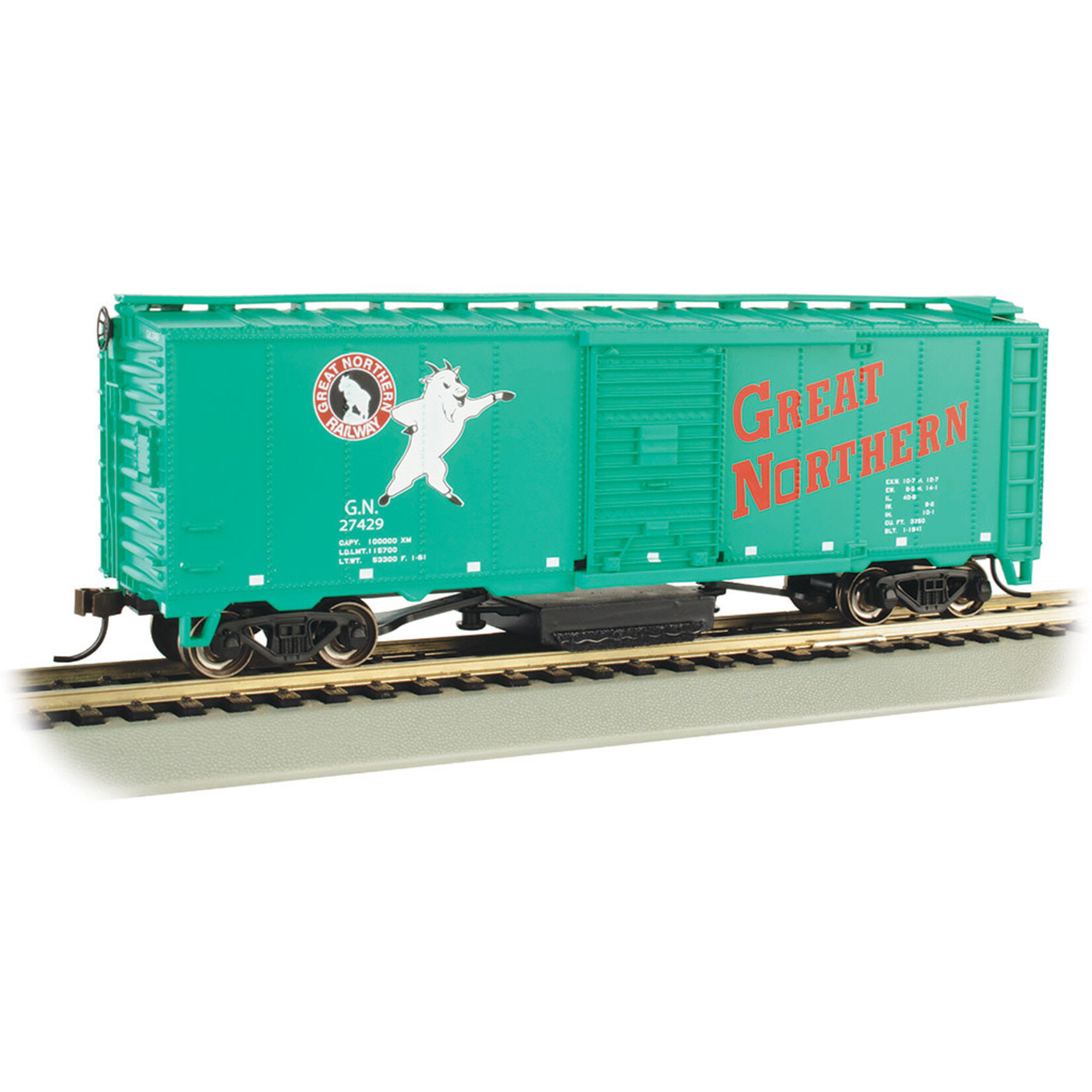 Bachmann 16321 HO Track Cleaning 40' Boxcar GN
