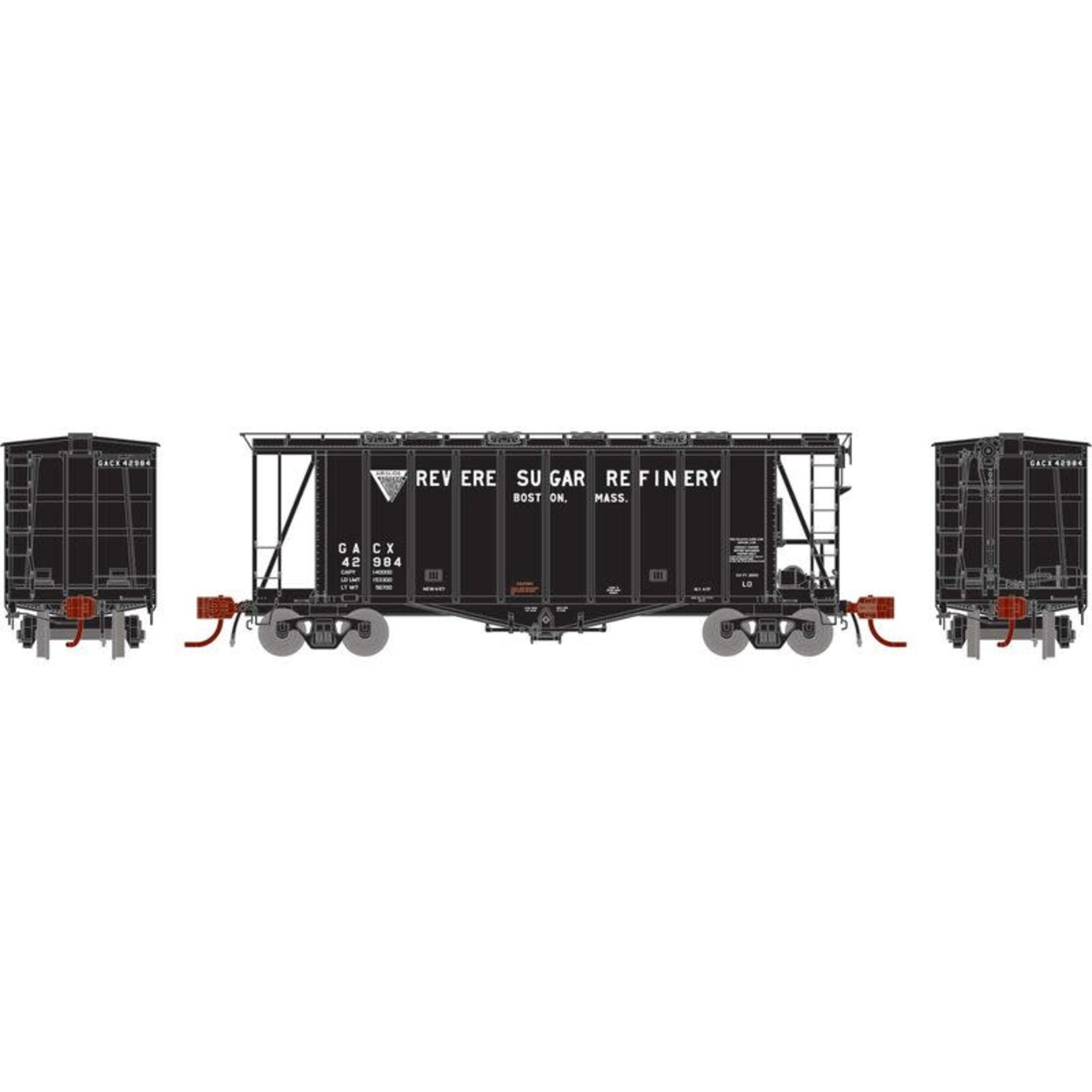 Athearn Genesis 23398 N GATC 2600 Airslide Hopper, Revere/GACX #42984