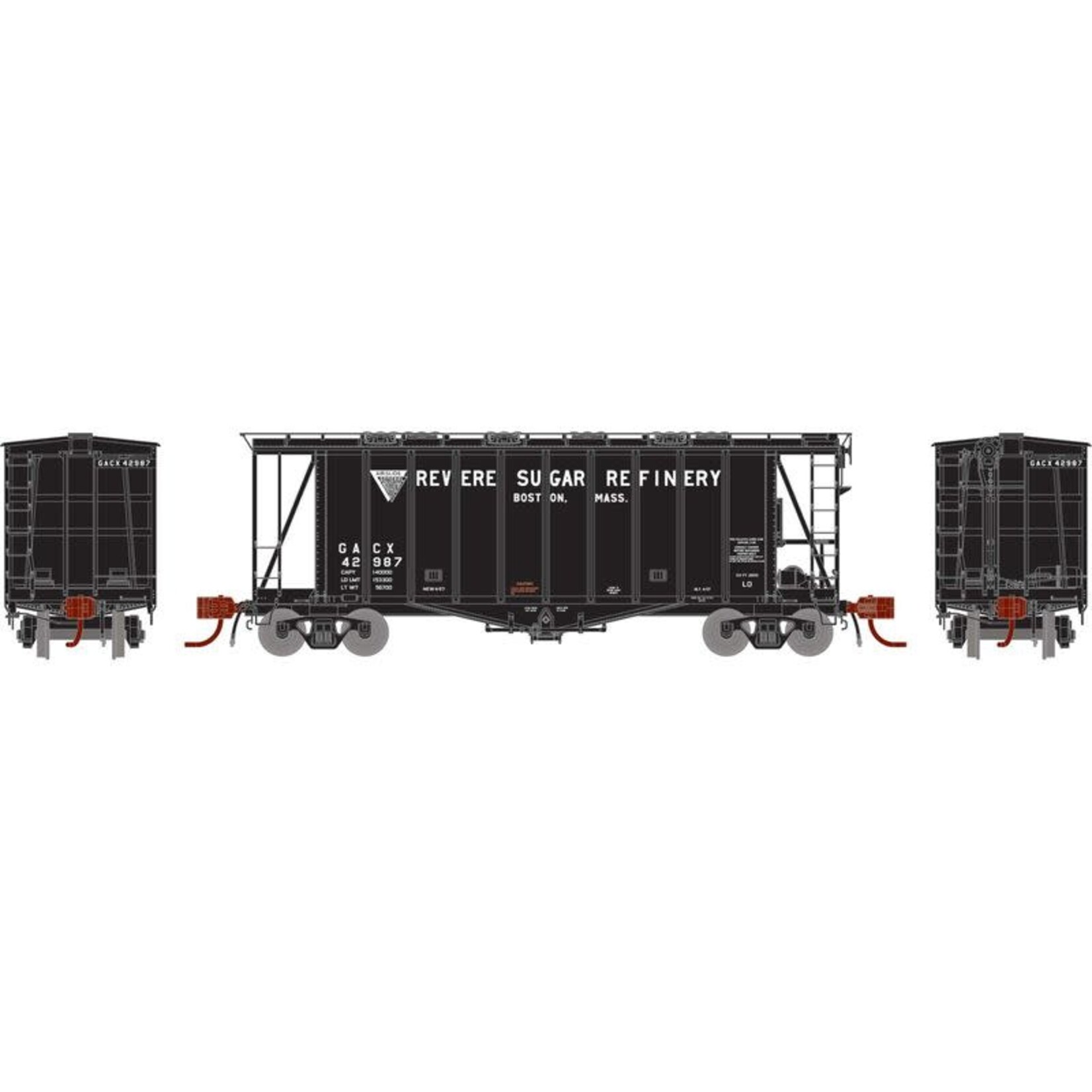 Athearn Genesis 23399 N GATC 2600 Airslide Hopper, Revere/GACX #42987