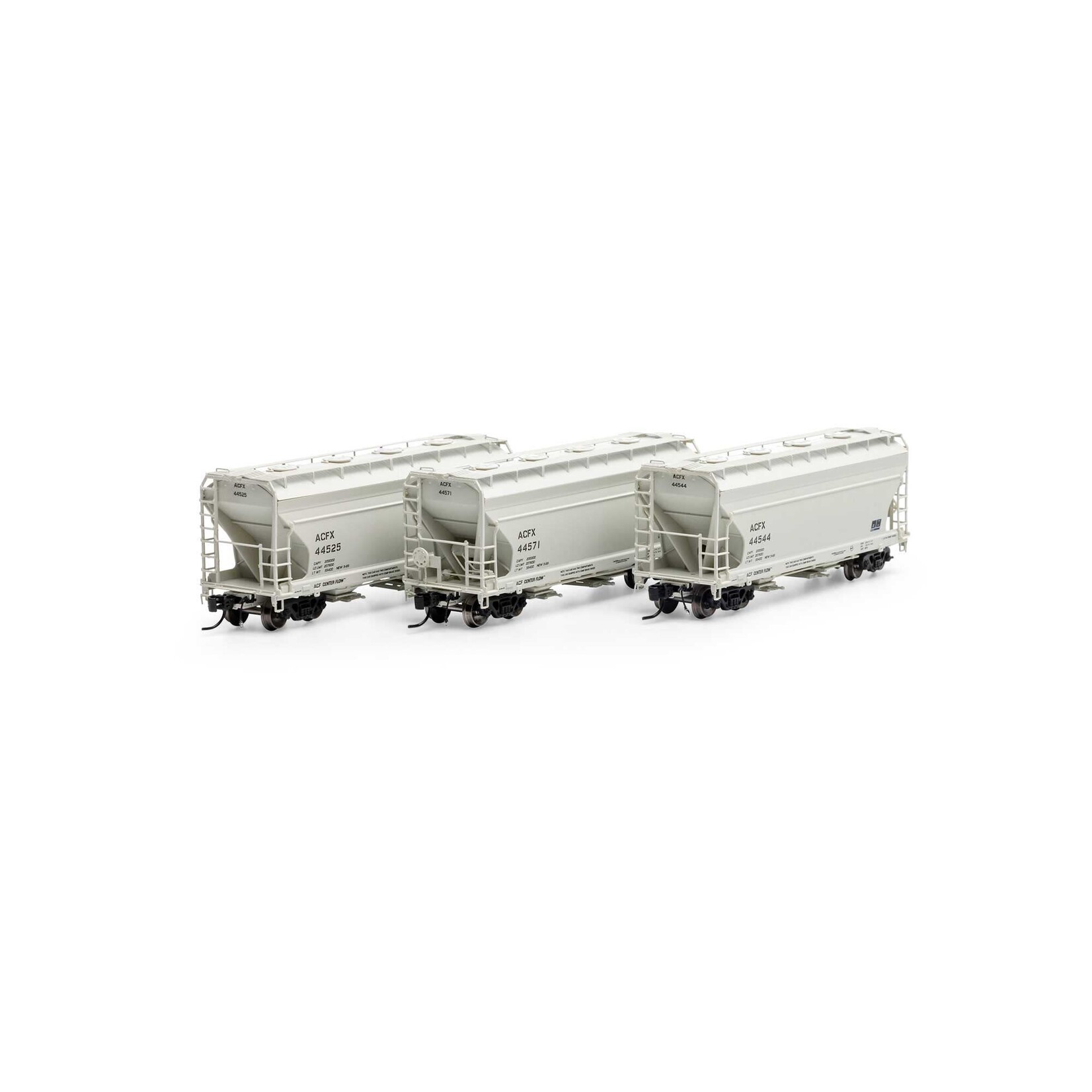 Athearn Genesis 24685 N ACF 2970 Covered Hopper, ACFX (3)