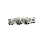 Athearn Genesis 24688 N ACF 2970 Covered Hopper, BN (3)