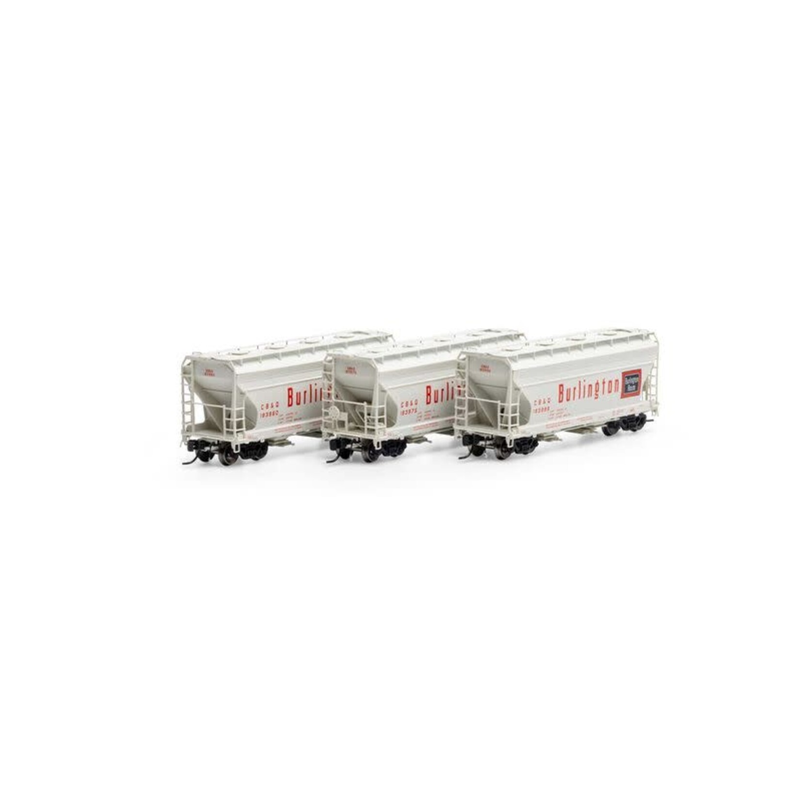 Athearn Genesis 24691 N ACF 2970 Covered Hopper, CB&Q (3)