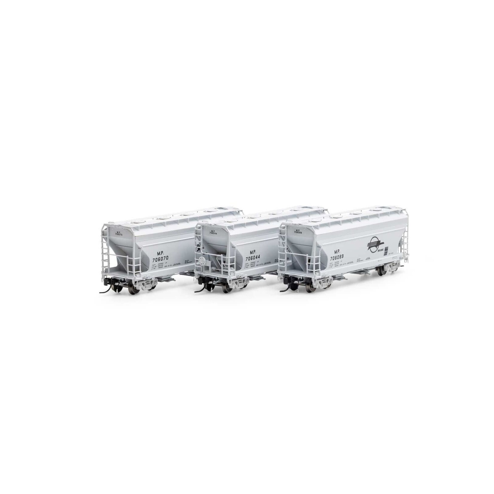 Athearn Genesis 24697 N ACF 2970 Covered Hopper, MP (3)