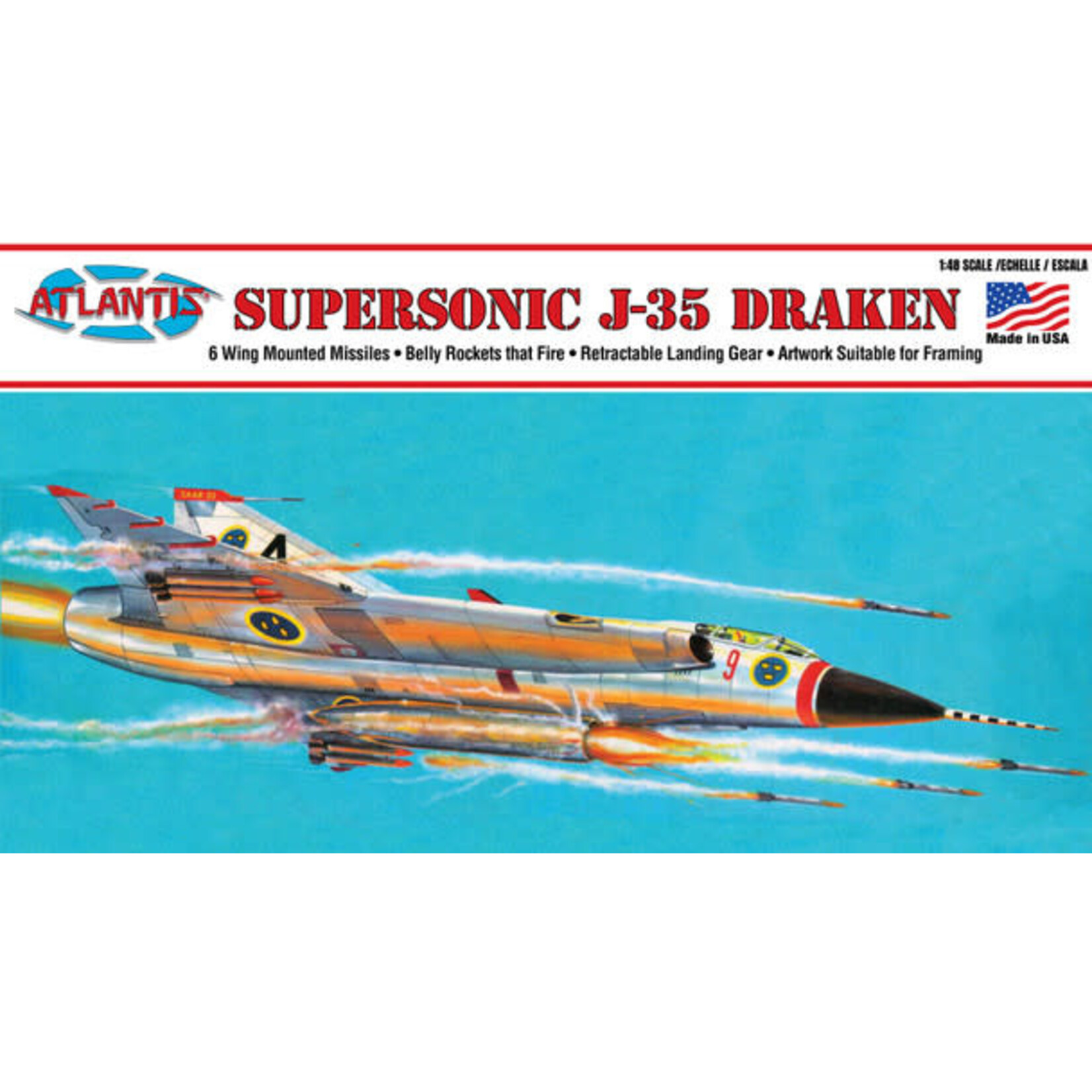 Atlantis 570 Supersonic Saab Draken J-35 1/48