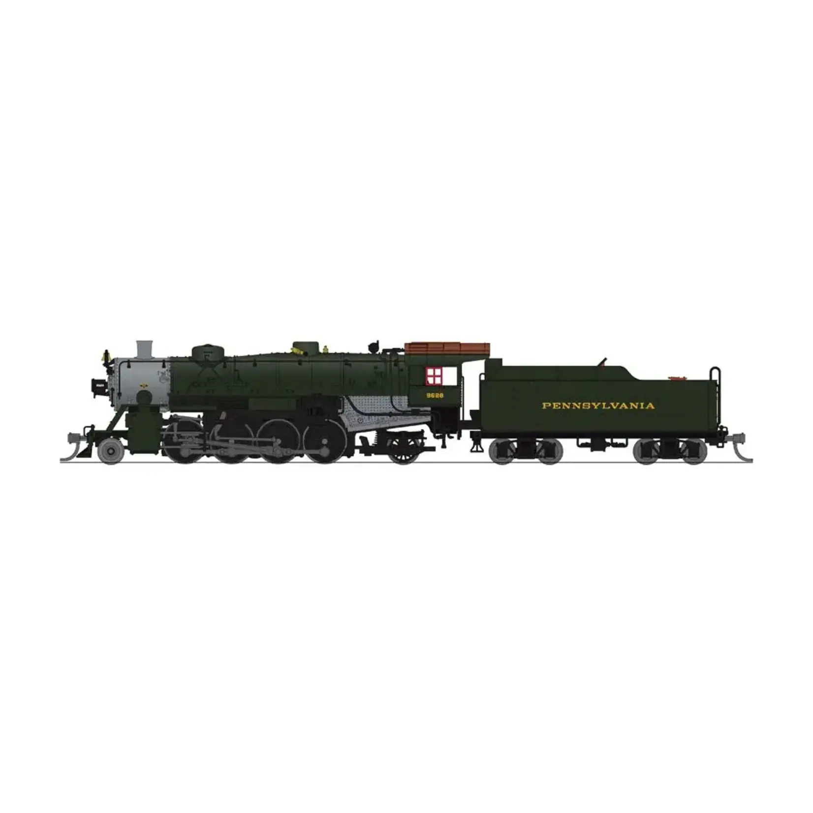 Broadway Limited 5981 N P3 USRA 2-8-2 Lt.Mikado Steam Loco PRR #9628/DC/DCC Sound