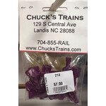 Red Male Quick Connect 18-22 gauge - 20 Count