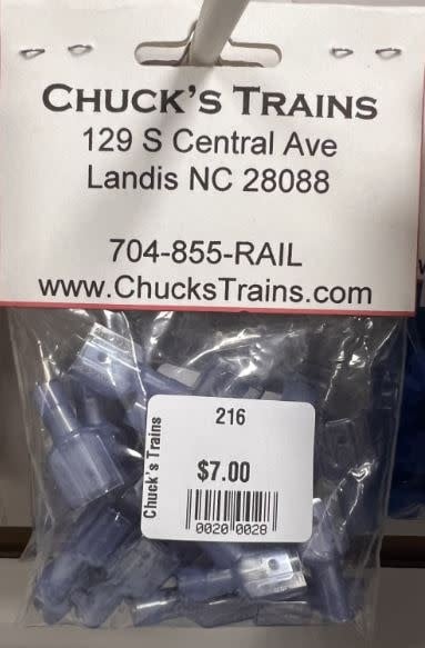Blue Male Quick Connect 14-16 gauge - 20 Count