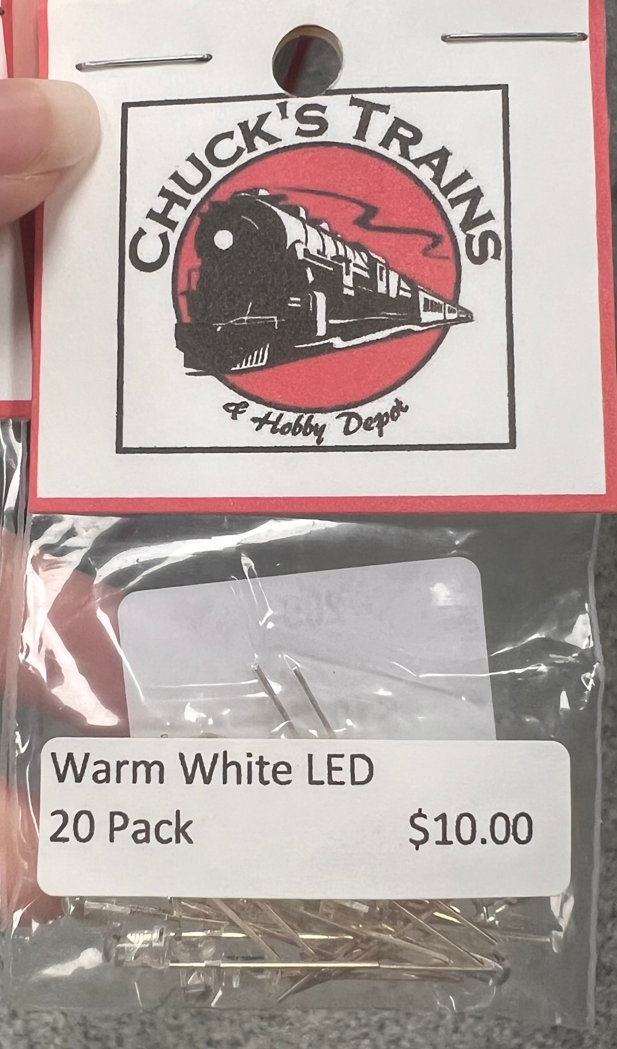 Warm White LED 3mm 2-3v - 20 Count