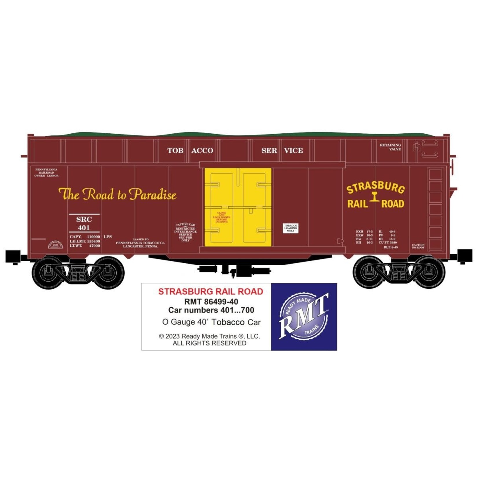 Ready Made Trains 8649940 O Woodchip Car Strasburg
