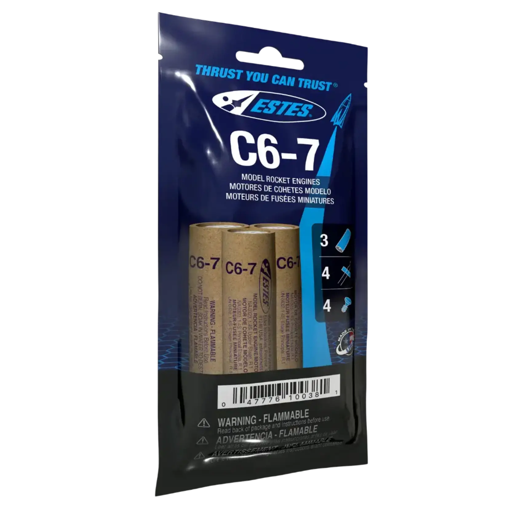 Estes C6-7 Engines - 3 Pack 1615