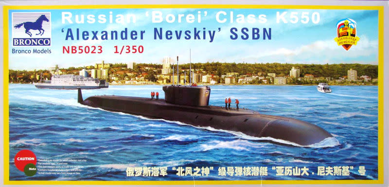 5023 1/350 Russian Borei Class K-550 Alexander Nevskiy SSBN