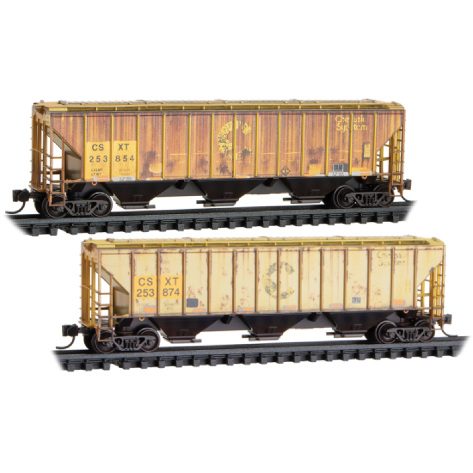 Micro Trains Line 98305096 N CSXT Weathered - 2 Pack