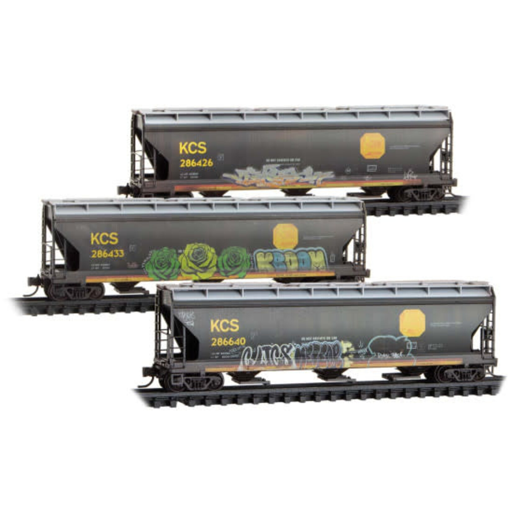Micro Trains Line 98305097 N KCS Weathered - 3 Pack