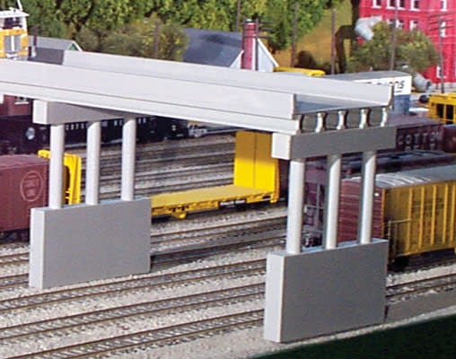 112 HO Modern Highway Overpass - 50' w/Pier