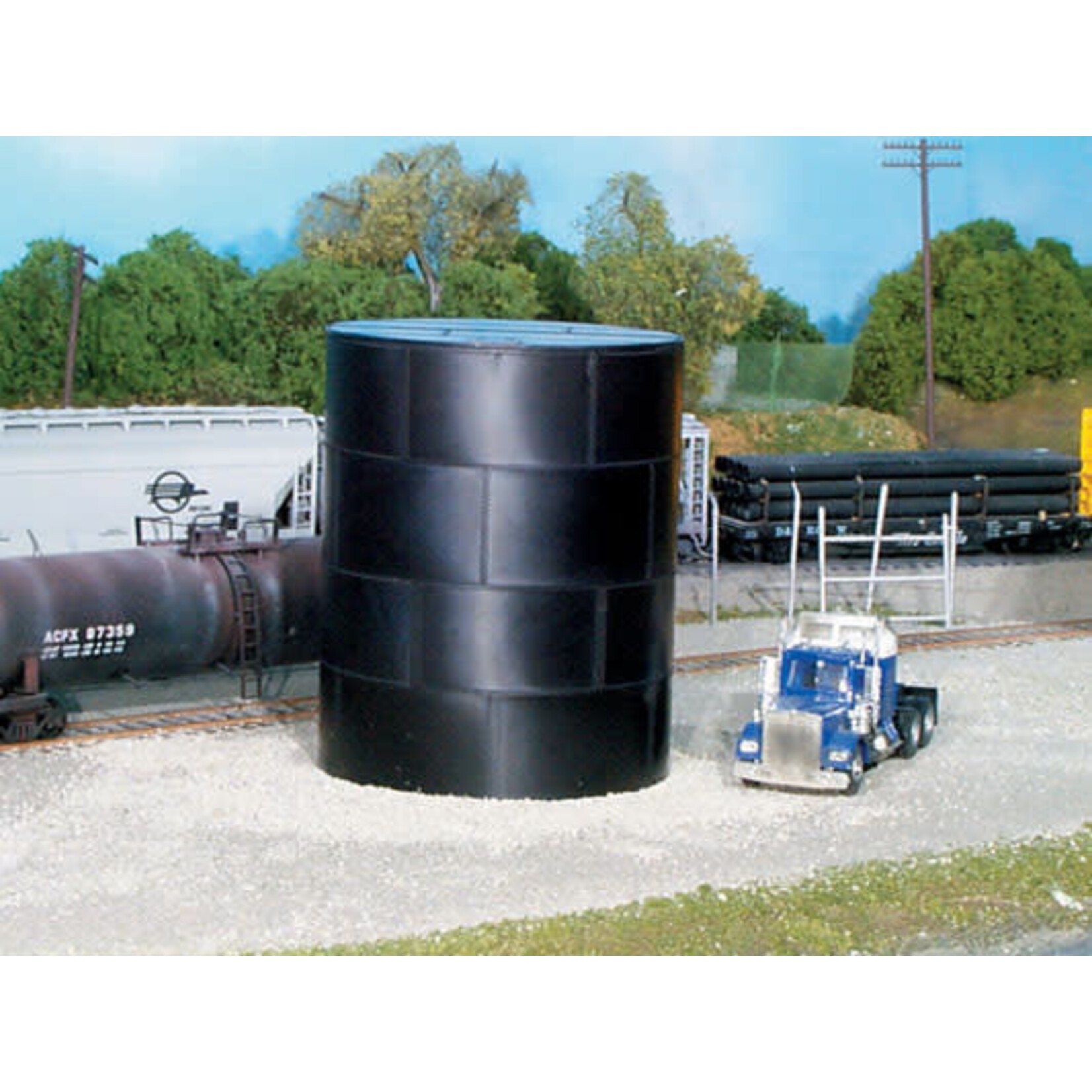 Rix 500 HO Flat Top Water/Oil Tank Kit - 29' Scale