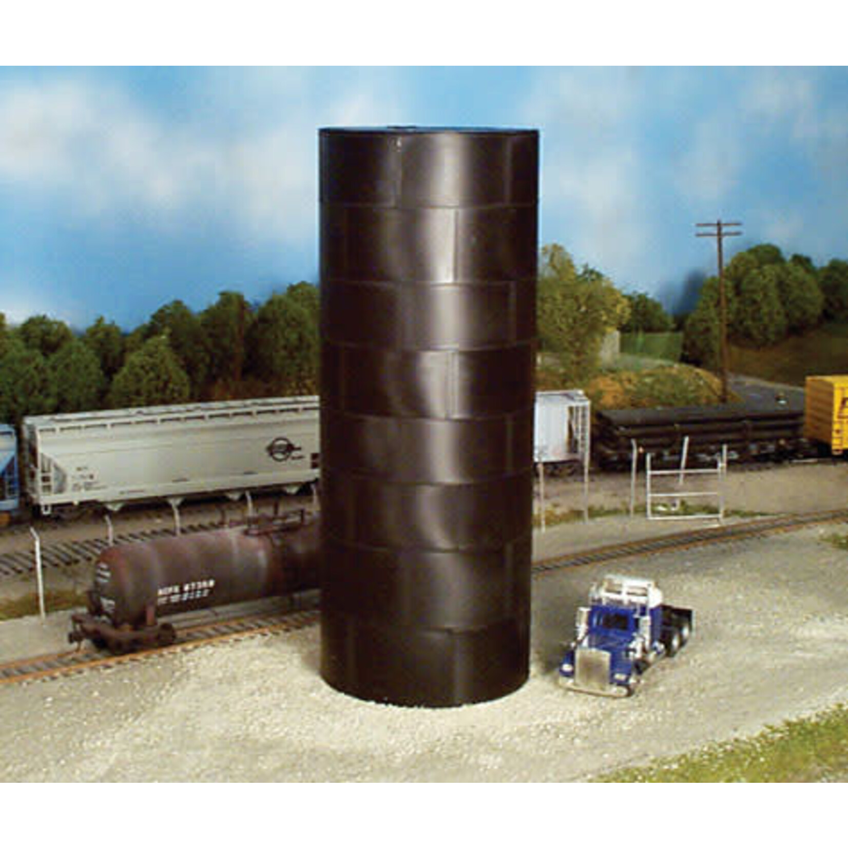 Rix 502 HO Flat Top Water/Oil Tank Kit - 60' Scale