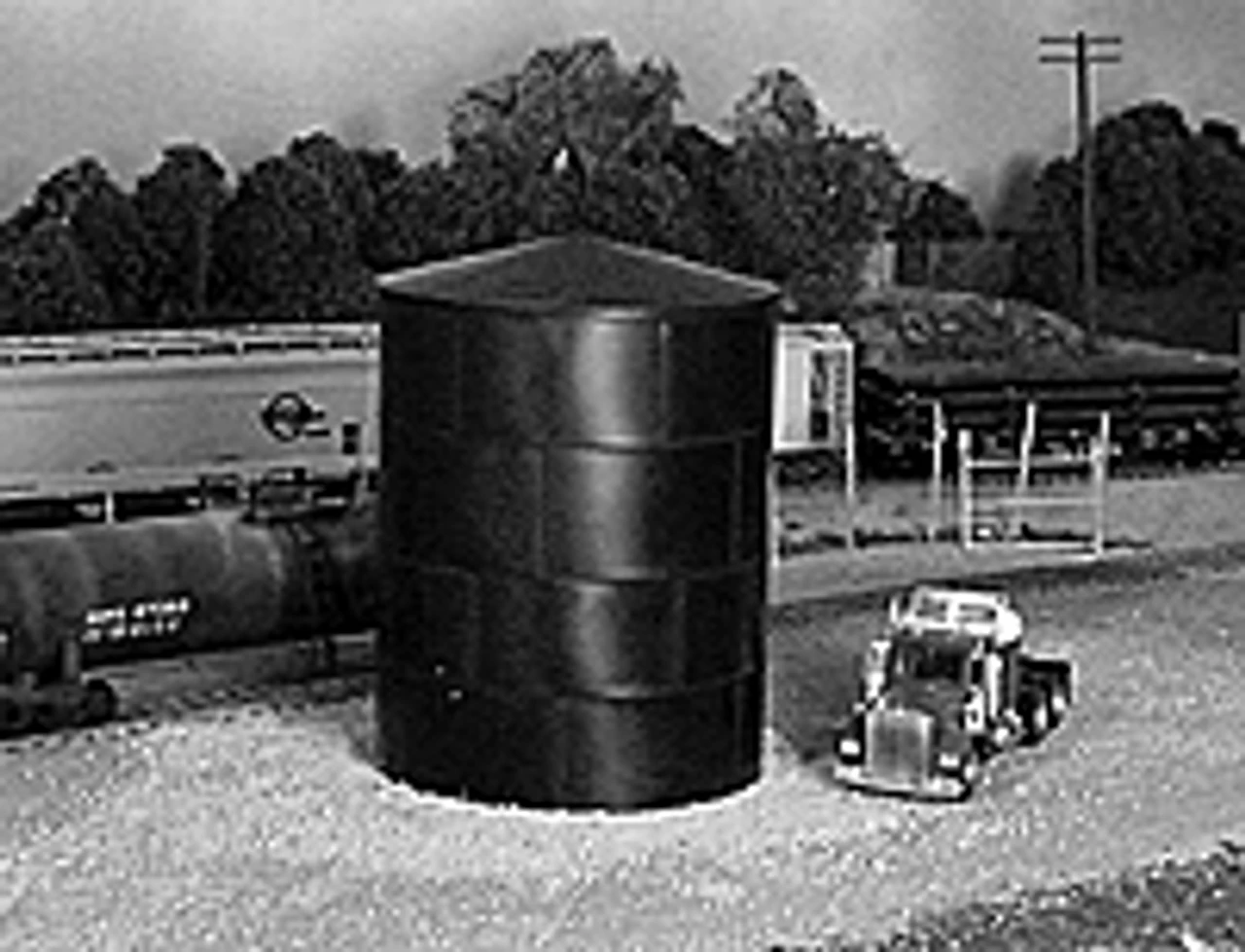 503 HO Peaked Top Water/Oil Tank Kit - 29' Scale
