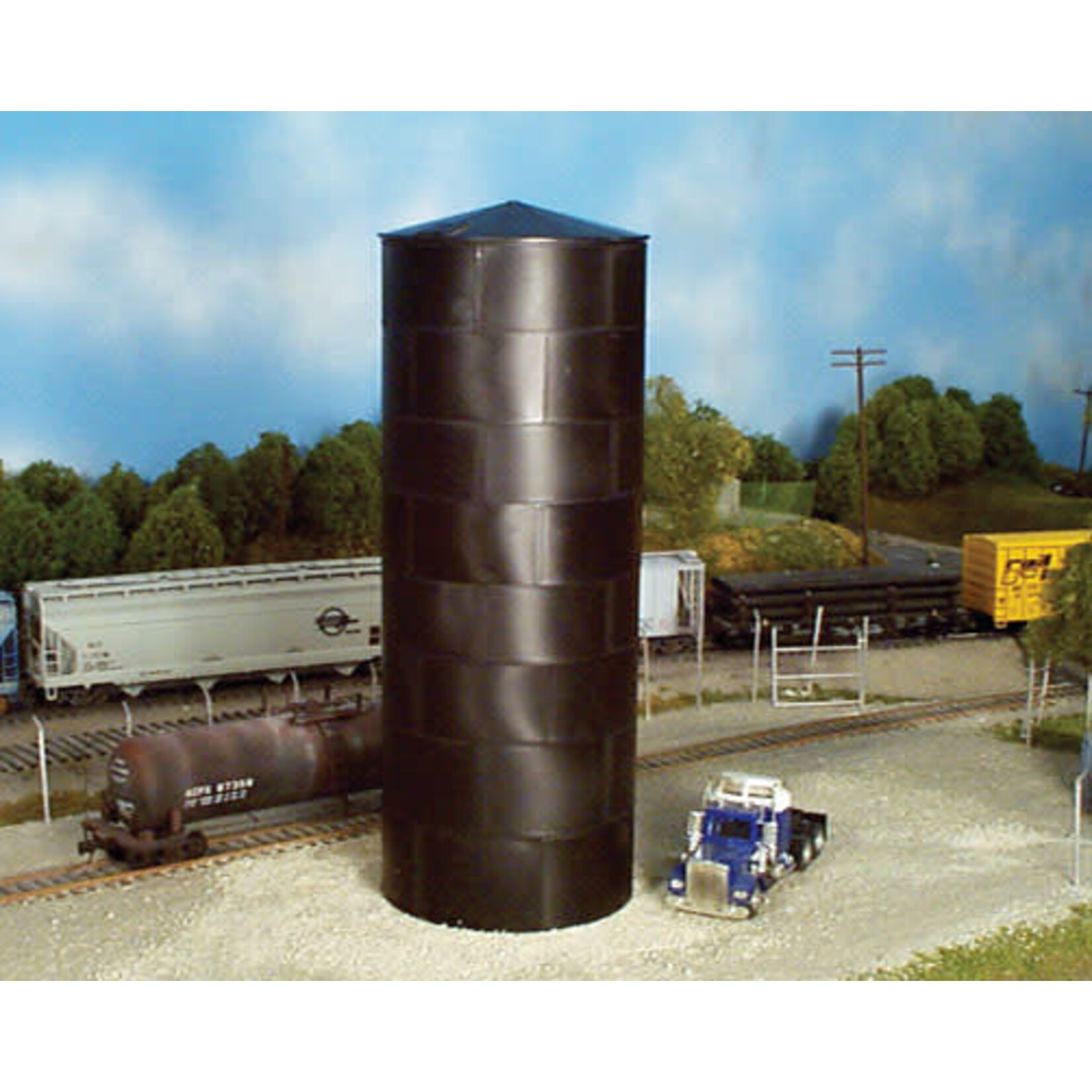 Rix 505 HO Peaked Top Water/Oil Tank Kit - 60' Scale