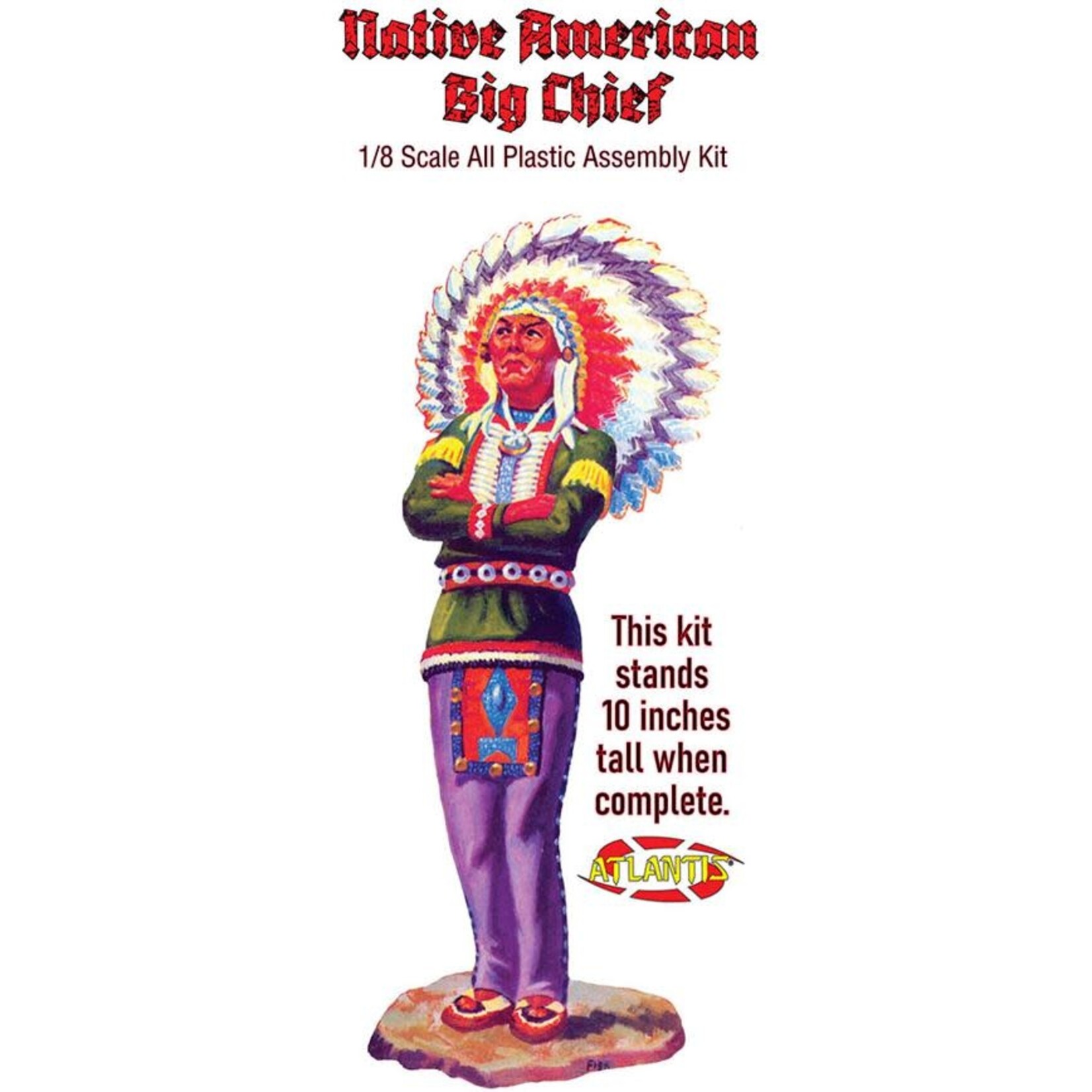 Atlantis 271 Native American Big Chief Indian Model Figure