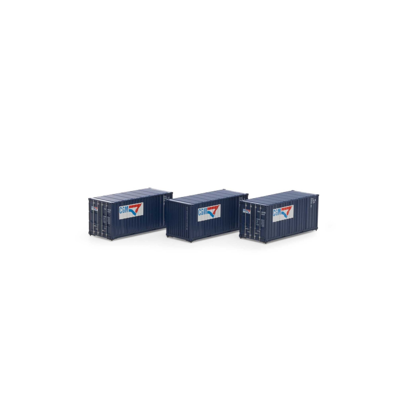 Athearn 27787 HO RTR 20' Corrugated Container, CGTU #1 (3)