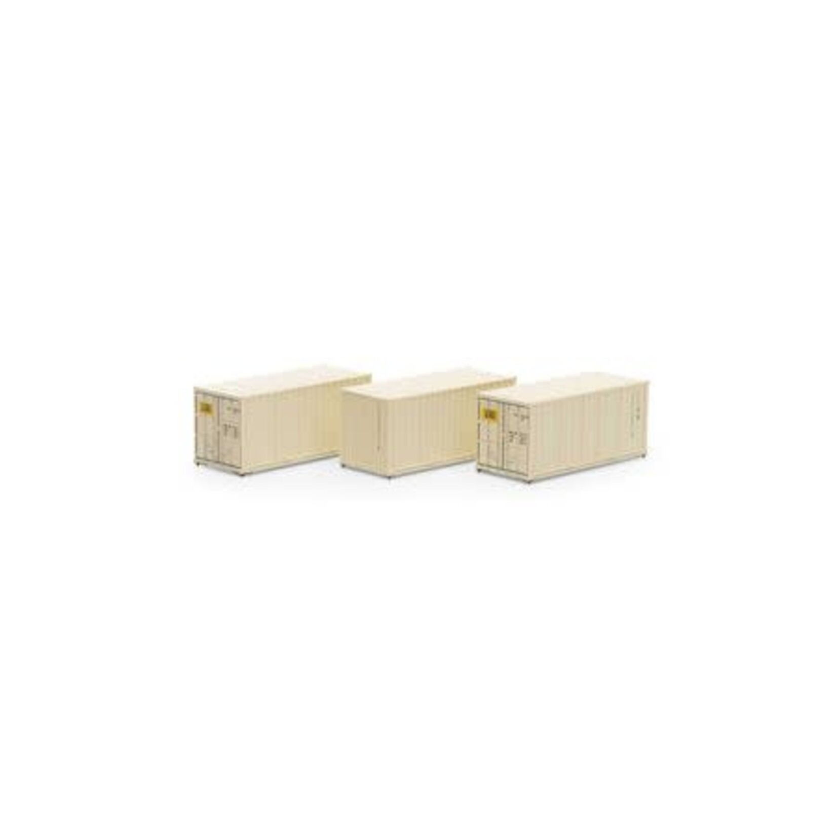 Athearn 27782 HO RTR 20' Corrugated Container, CKRU #2 (3)