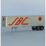 Train Worx 4027902 40' Corrugated Trailer SBC #9028