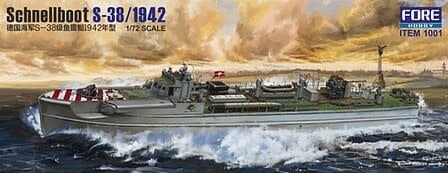 1001 1/72 Schnellboot S38 1942 German Torpedo Boat