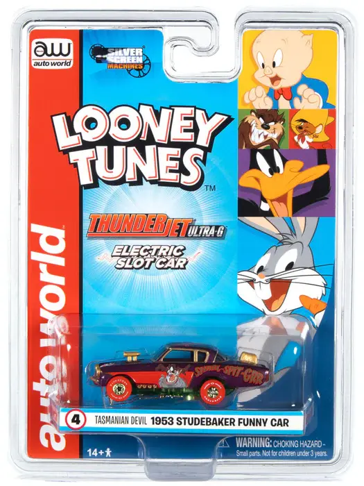 363 Thunderjet Ultra G Silver Screen Looney Tunes Slot Car