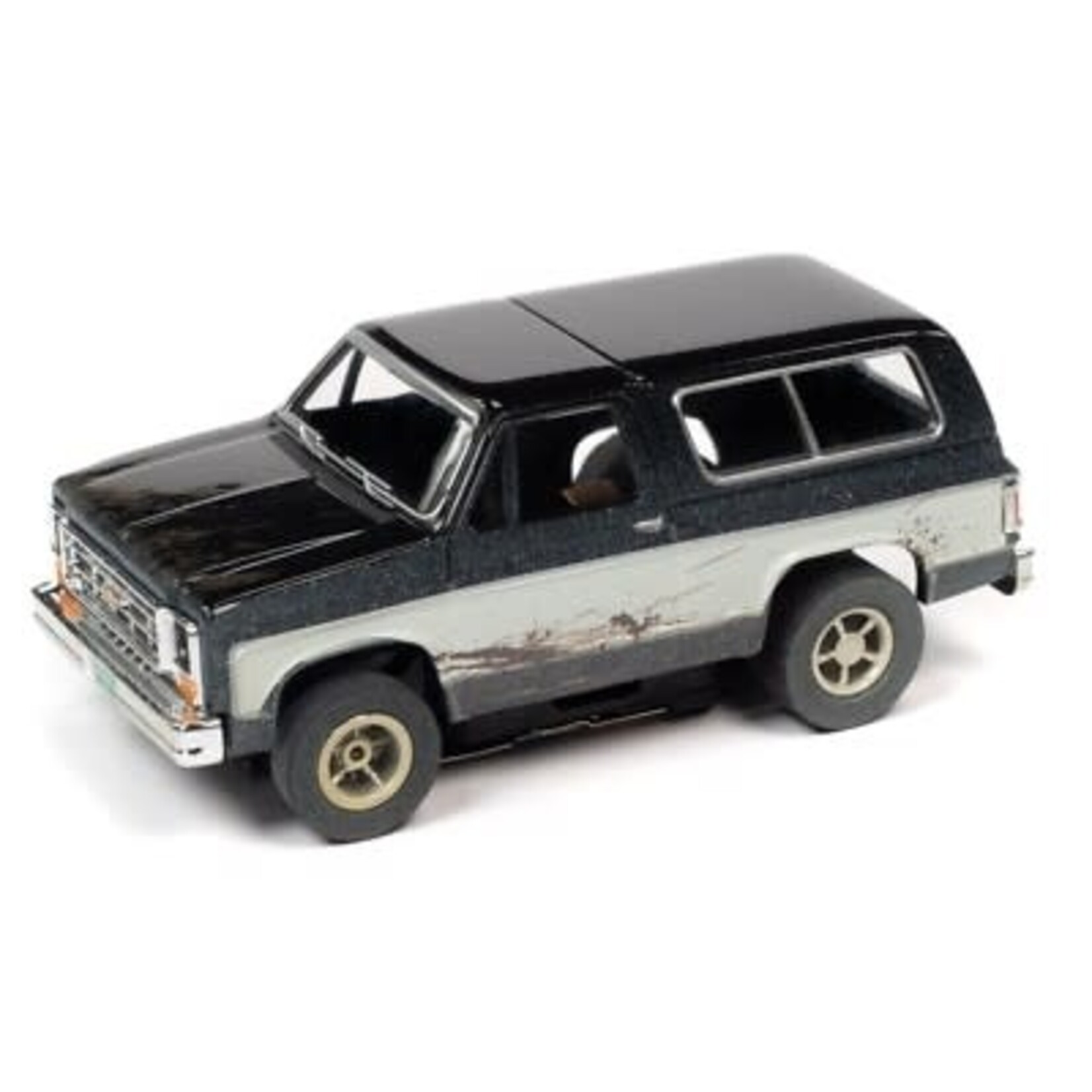 Auto World 375 Thunderjet Ultra-G X-Traction Off-Road Slot Car 1977 Chev Blazer - Black