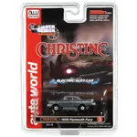 Auto World 381 Thunderjet Silver Screen Machines Slot Car Christine 1958 Plymouth Fury After Fire