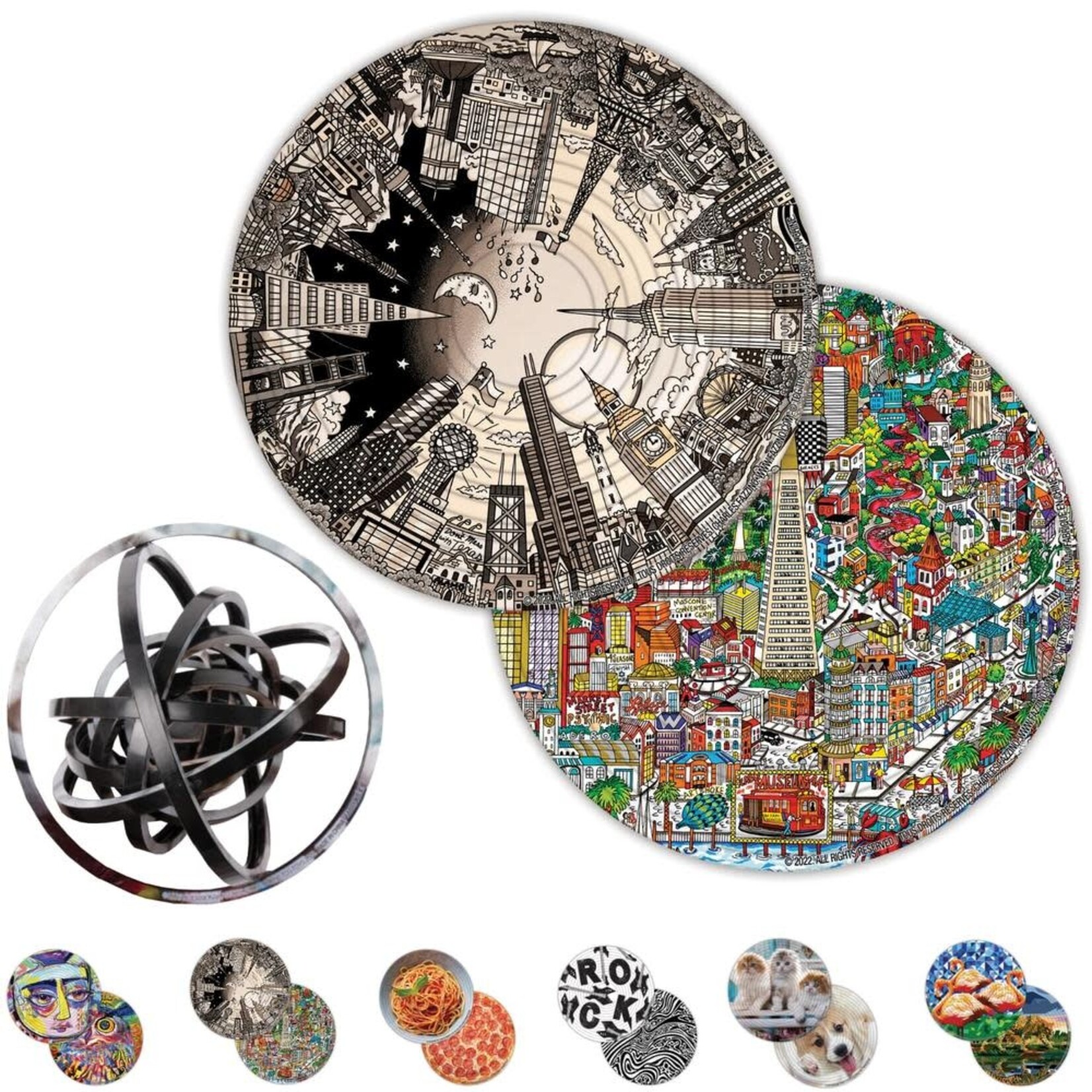 18101 Spin Flip Puzzle Charles Fazzino