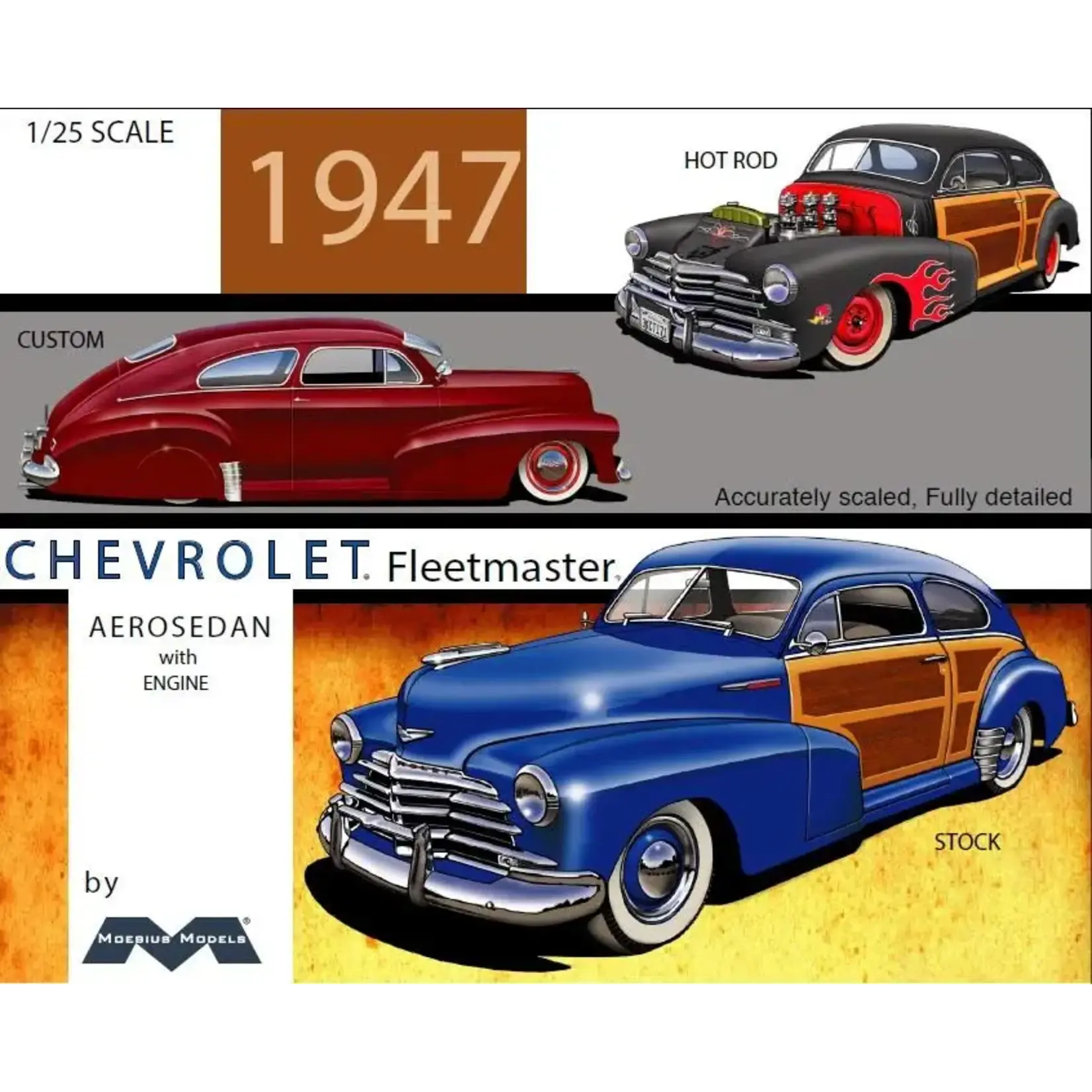 Moebius 2301 1947 Chev Aero Sedan