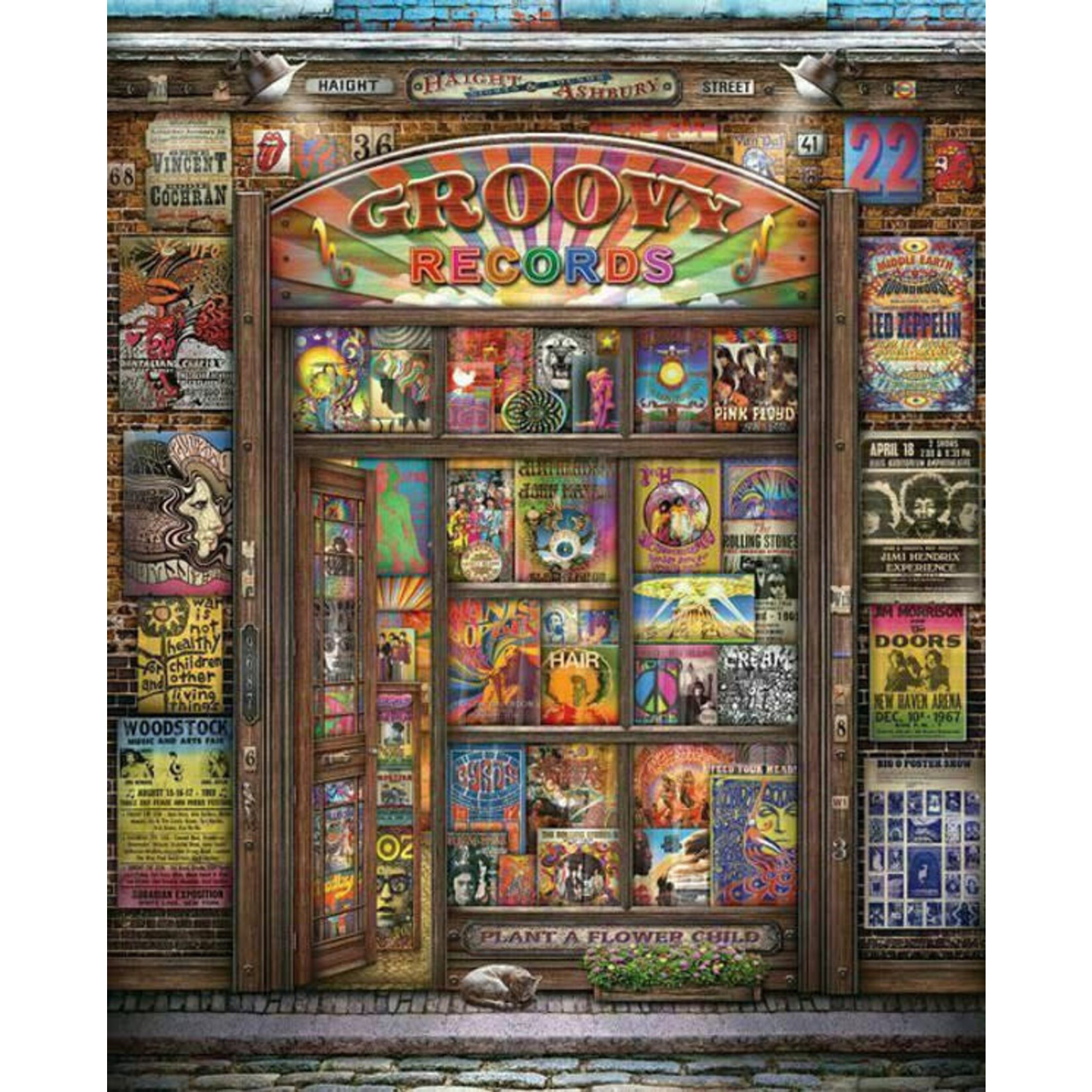 Springbok 3810869 Groovy Records 1000 Piece Puzzle