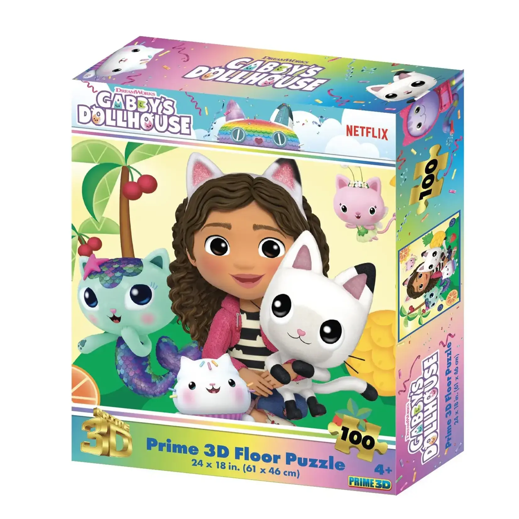 32761 3D Gabby's Dollhouse 100 Piece Puzzle