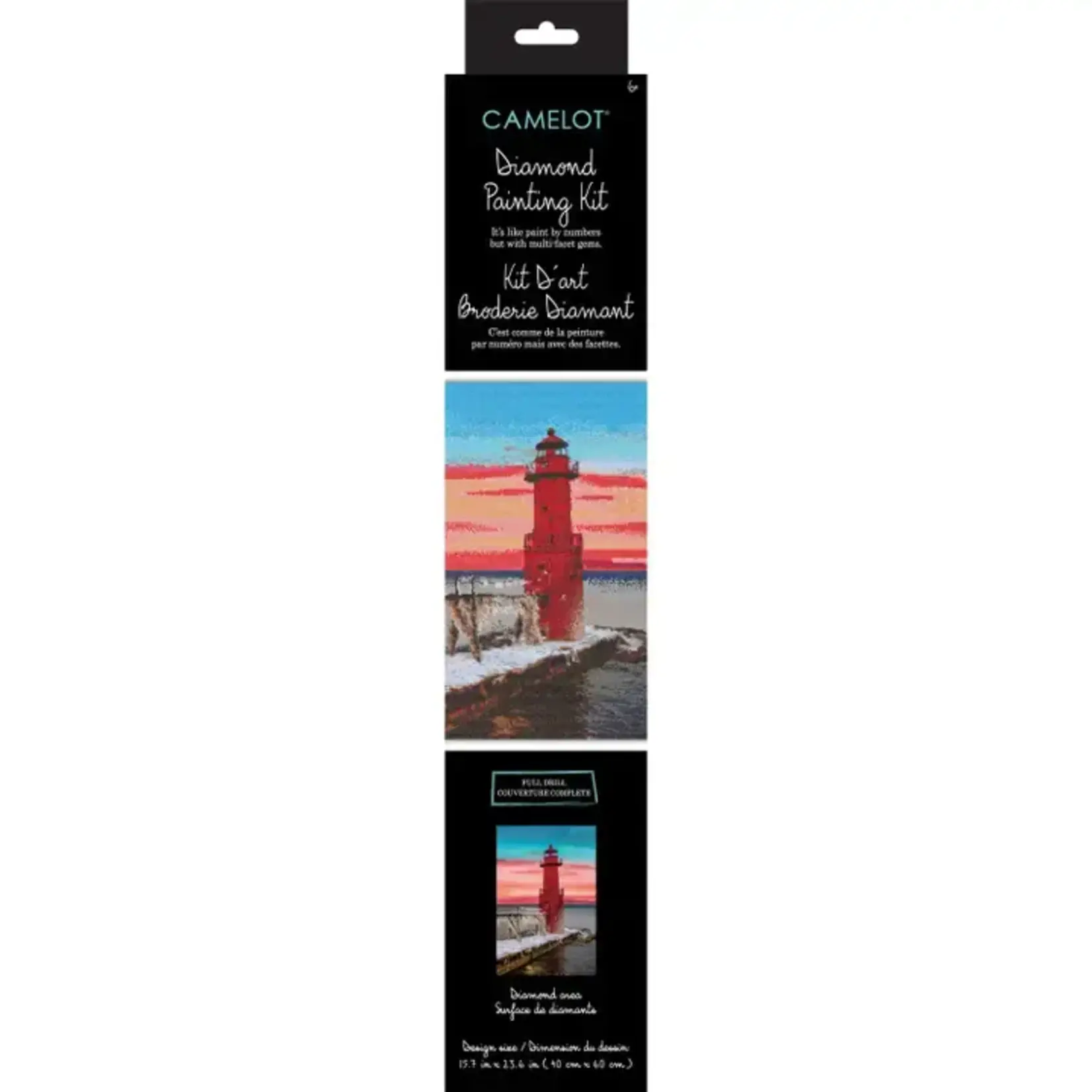 Camelot Red Lighthouse Diamond Art